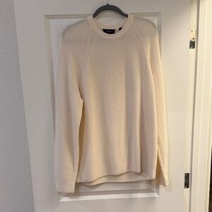 Vince Men's Cream Crewneck Sweater